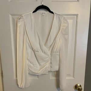 Superdown white blouse size medium